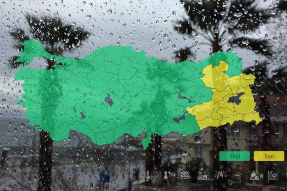 Meteoroloji'den 12 il i&ccedil;in 'kuvvetli yağış' uyarısı!